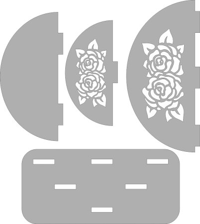 Салфетница DXF чертежи