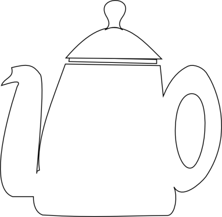 Аппликация чайник