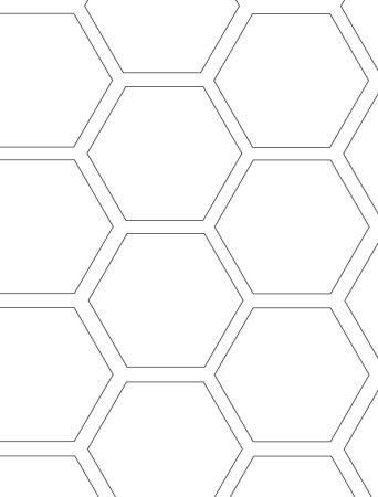 Трафарет пчелиных сот для торта