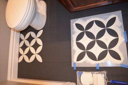 Трафарет для покраски плитки