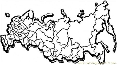 Трафарет карты россии для раскрашивания (41 фото)