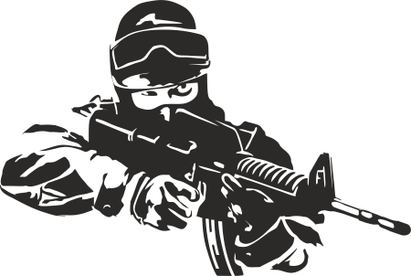 Солдатик трафарет