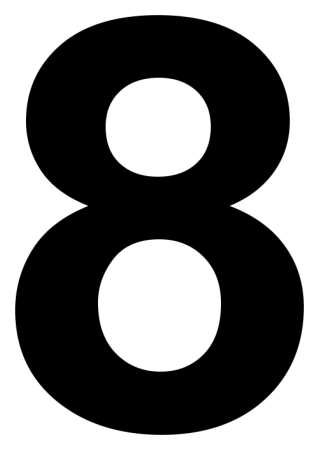 Торт цифра 8