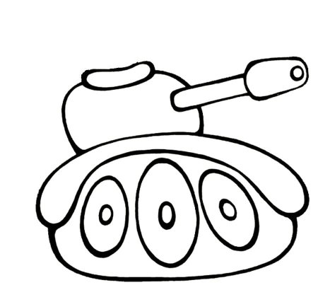 Раскраска танк т34 Военная техника