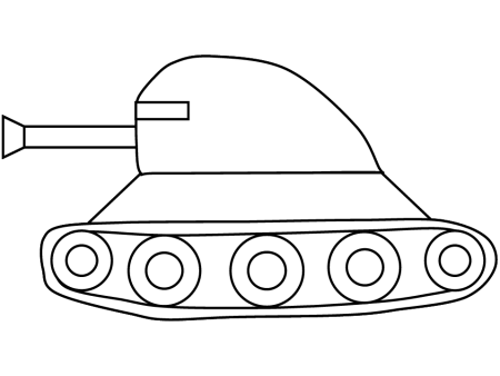 Аппликация танка для детей