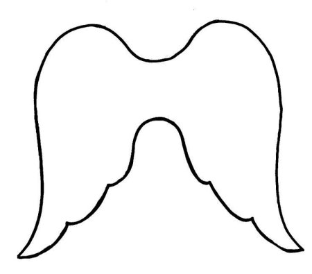 Лекало Крылья ангела