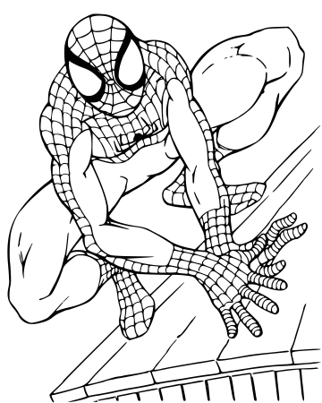 Raskraska для детей Spider man