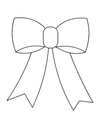Бантик раскраска