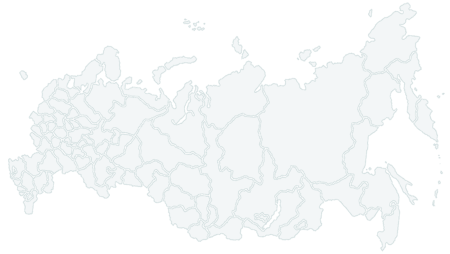 Контурная карта России субъекты РФ