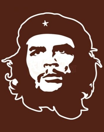 Че Гевара портрет контурный