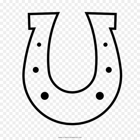 Подкова трафарет для вырезания