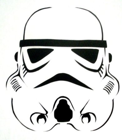 Шлем штурмовика Star Wars вектор