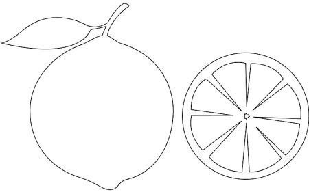 Фрукты. Раскраска