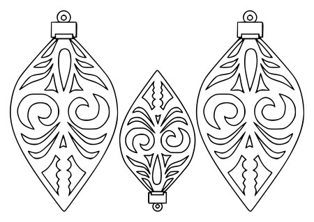 Макет елочной игрушки