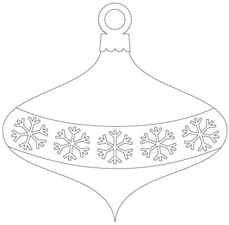 Трафареты новогодних игрушек