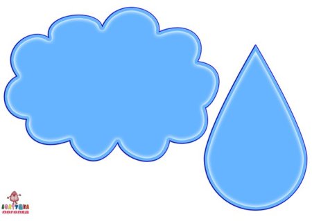 Трафарет капли воды