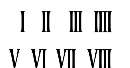 Трафарет римских цифр (40 фото)
