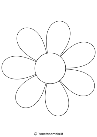 Ромашка раскраска