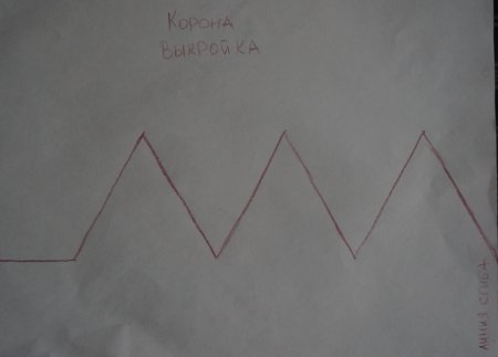 Корона Кощея трафарет