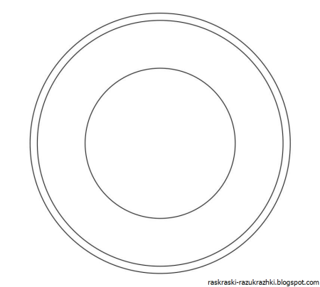 Тарелка раскраска