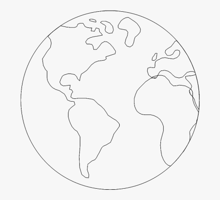 Трафарет континентов земли