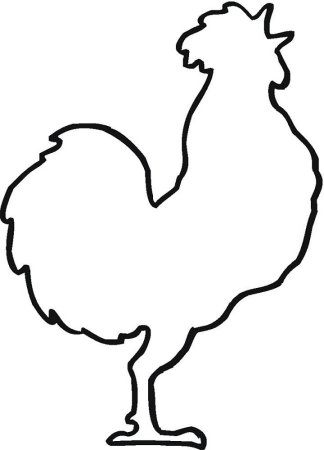 Петух раскраска для детей