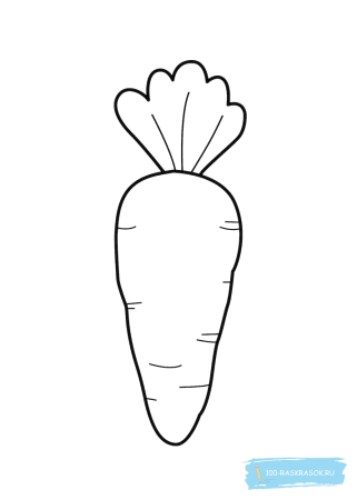 Морковь раскраска