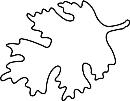 Листочки раскраска