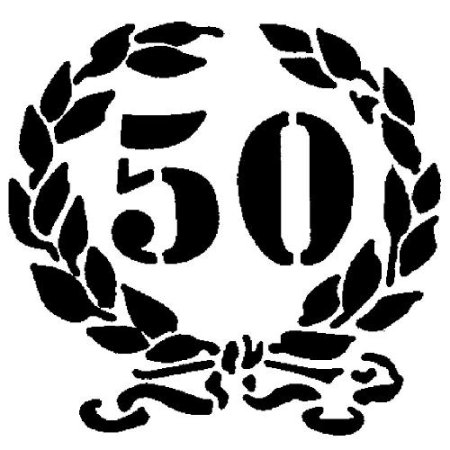 50 Лет трафарет