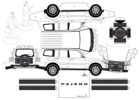 Бумажная модель Mercedes Benz Gelandewagen