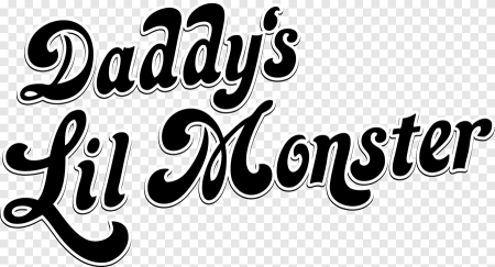 Надпись на футболке Харли Квинн Daddy's Lil Monster