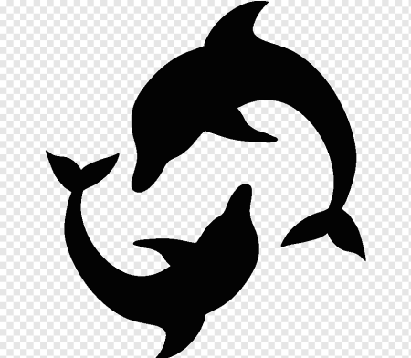 Силуэты морских животных