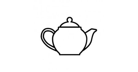 Чайник раскраска