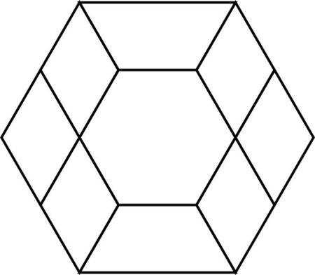 Трафарет шестиугольника (43 фото)