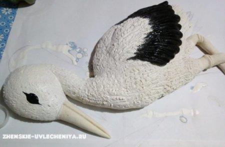 Журавли из соленого теста