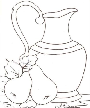 Натюрморт раскраска