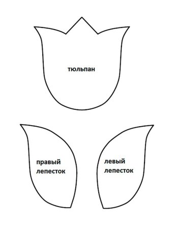 Цветы для вырезания тюльпаны