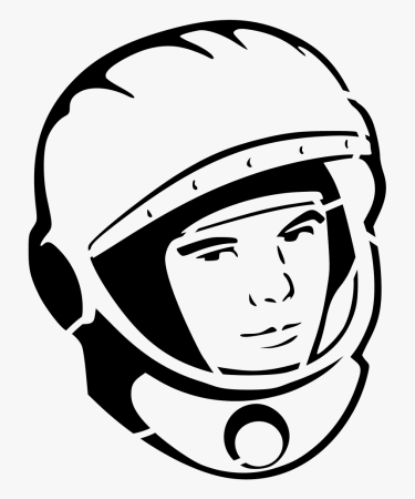 Космонавт вектор сбоку
