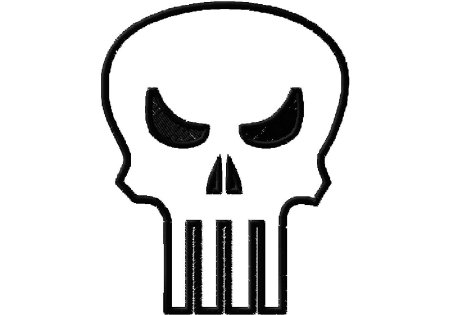 Трафарет Punisher