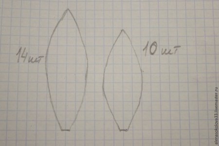 Трафареты лепестков лилии