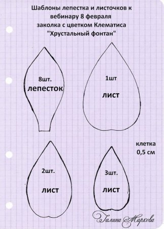 Трафарет цветок подсолнух