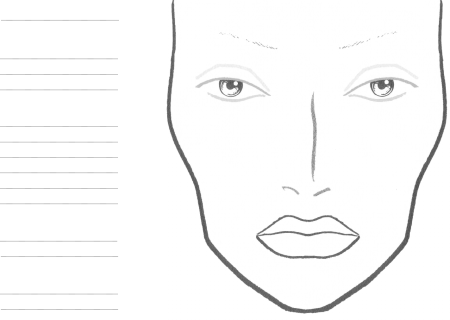 Face Chart для визажистов