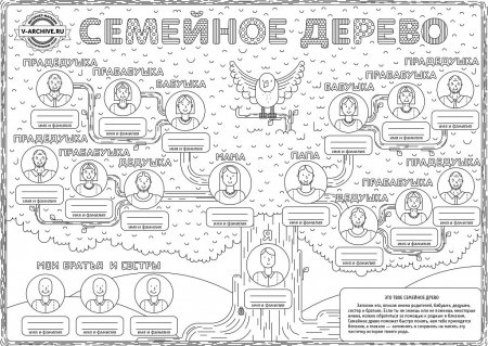 Родословная дерево схема