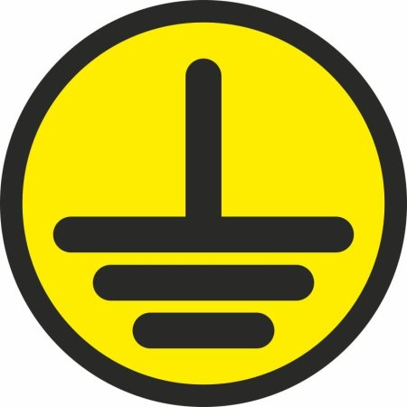 Знак заземления 30х30 IEK арт.4476э