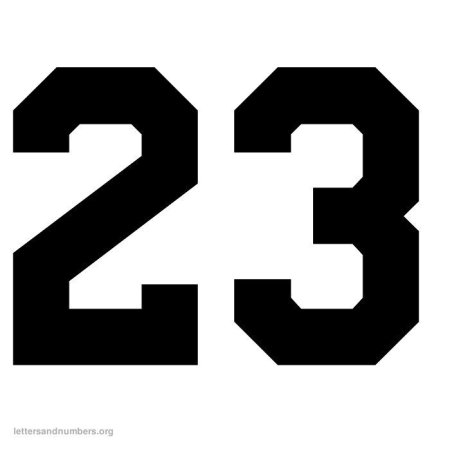 Большие цифры 23