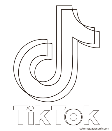 Разукрашка тик ток