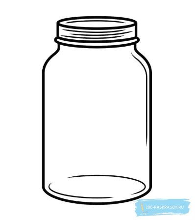 Трафарет баночки для витаминов