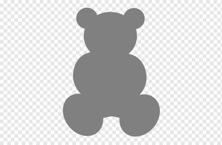 Мишка силуэт