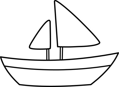 Парусник трафарет