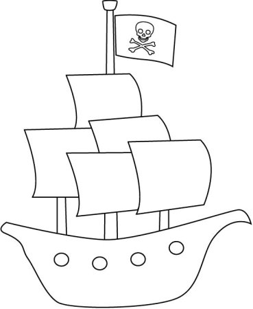 Кораблик шаблон
